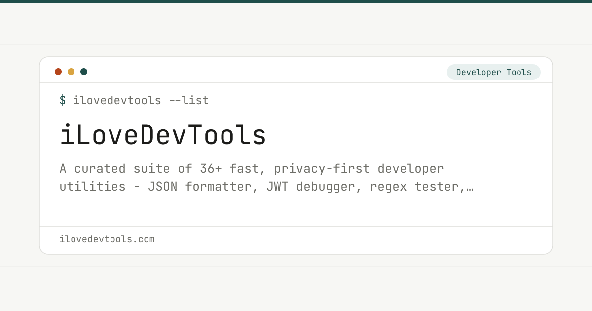 iLoveDevTools screenshot 1